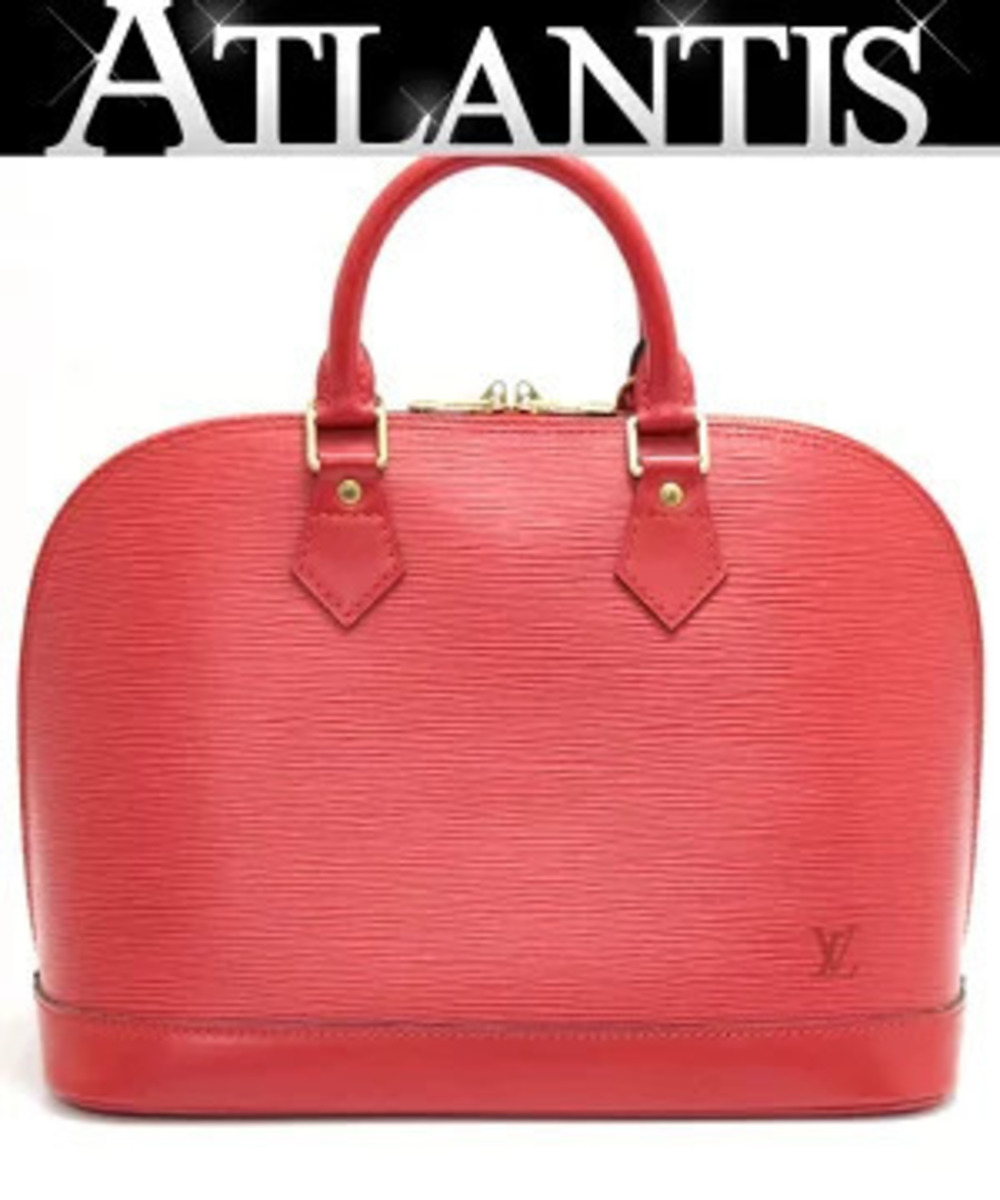 Louis Vuitton Alma Handbag Epi Leather Castilian Red